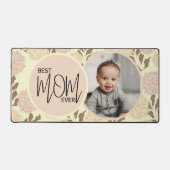 最高の母の花のパターン写真 デスクマット (正面)