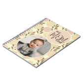 最高の母の花のパターン写真 ノートブック (左側)