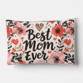 最高の母の花の小さなアクセサリポーチ アクセサリーポーチ (裏面)