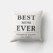最高の母の贈り物装飾用クッション クッション (裏面)