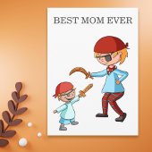 最高の母の遊海賊パーソナライズされた カード