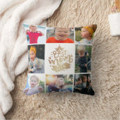 最高の母の金ゴールド写真コラージギフト装飾用クッション クッション (ブランケット)