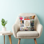 最高の母の金ゴールド写真コラージギフト装飾用クッション クッション (椅子)