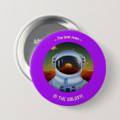 最高の母の銀河系ボタン – Mother's Day 缶バッジ (正面&裏面)