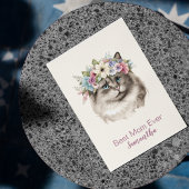 最高の母はお洒落水の色フローラ ポストカード