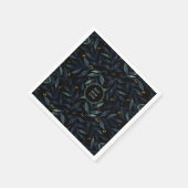 最高の母はエレガントフローラ枝 スタンダードカクテルナプキン (角)