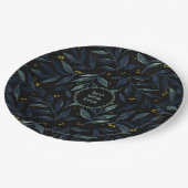 最高の母はエレガントフローラ枝 ペーパープレート (アングル)