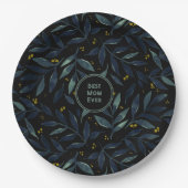 最高の母はエレガントフローラ枝 ペーパープレート (正面)