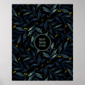 最高の母はエレガントフローラ枝 ポスター (正面)