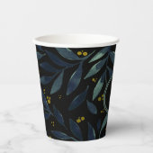 最高の母はエレガントフローラ枝 紙コップ (正面)