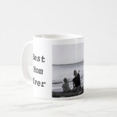 最高の母はカスタム写真コーヒーマグ コーヒーマグカップ (正面左)