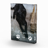 最高の母はカスタム犬の写真ブロック フォトブロック (右)