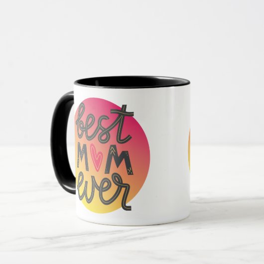最高の母はコーヒーのマグカップ マグカップ (正面左)