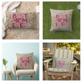 最高の母はシックなピンクスタイリッシュ色 ランバークッション