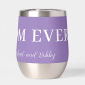 最高の母はモダンタイポグラフィハートラベンダー (背面)