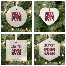 最高の母は今までにかわいいハート母の日 セラミックオーナメント
