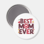 最高の母は今までにかわいいハート母の日 マグネット (正面/裏面)