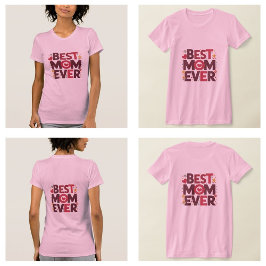最高の母は今まで可愛いハート Tシャツ