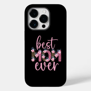 最高の母は今まで可愛いピンクのフローラアニマルプリント Case-Mate iPhone 14 PROケース