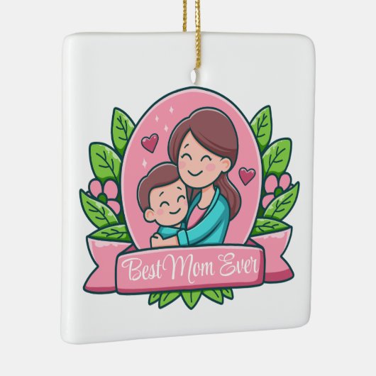 最高の母は今まで母と子カスタムは セラミックオーナメント (右)
