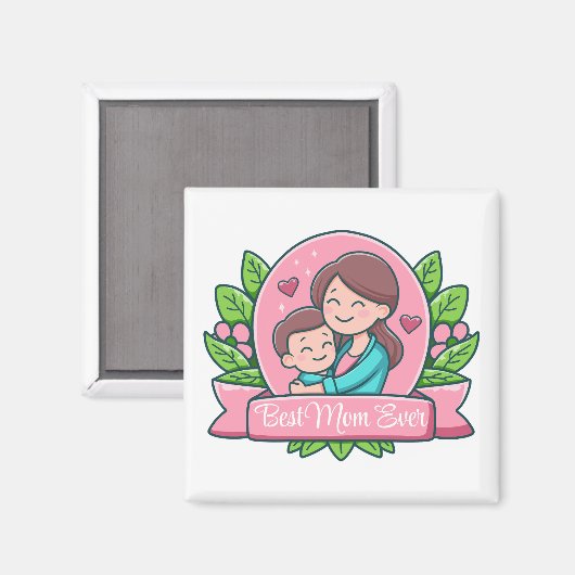 最高の母は今まで母と子カスタムは マグネット (正面/裏面)