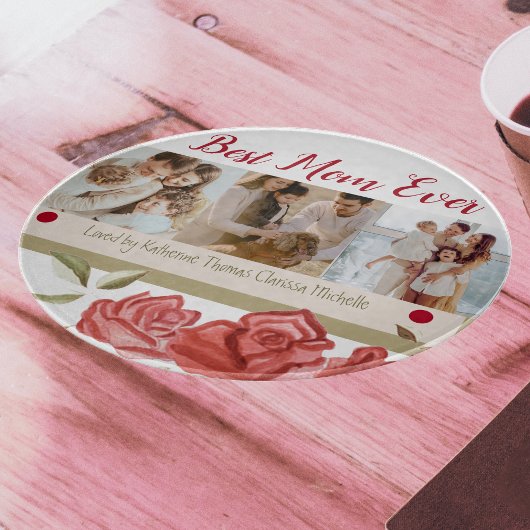 最高の母は今まで赤いバラのシックなマエレガントザーズ日 カッティングボード