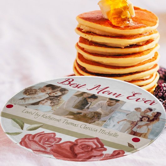 最高の母は今まで赤いバラのシックなマエレガントザーズ日 カッティングボード