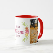 最高の母は今まで：素晴らしいマグカップ マグカップ (正面右)