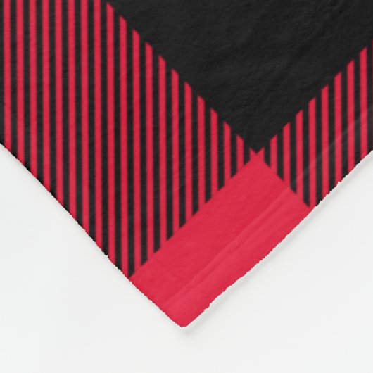 最高の母は今ま素朴で赤いバッファローの格子縞クリスマス フリースブランケット (角)