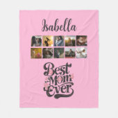 最高の母は常にスクリプトトレンディー母の日の贈り物 フリースブランケット (正面)