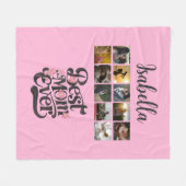 最高の母は常にスクリプトトレンディー母の日の贈り物 フリースブランケット (正面(横))