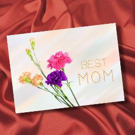 最高の母は常にパステルエレガントフローラ カード