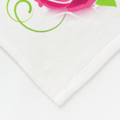 最高の母は常にピンクのバラのハート母の日の贈り物 フリースブランケット (角)