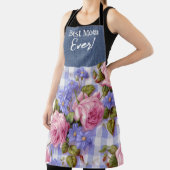 最高の母は常にピンクのフローラオールオーバープリント エプロン (インサイチュ)