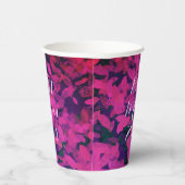 最高の母は常にピンクのフローラガーデンの手色彩の鮮やか! 紙コップ (右)