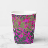 最高の母は常にピンクのフローラガーデンの手色彩の鮮やか! 紙コップ (左)