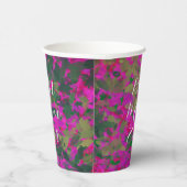 最高の母は常にピンクのフローラガーデンの手色彩の鮮やか! 紙コップ (右)