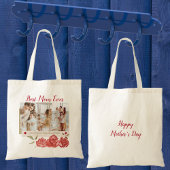 最高の母は常にモダンタイポグラフィ幸せな母の日 トートバッグ