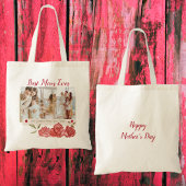 最高の母は常にモダンタイポグラフィ幸せな母の日 トートバッグ