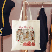 最高の母は常にモダンタイポグラフィ幸せな母の日 トートバッグ