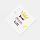 最高の母は常に文字 スタンダードランチョンナプキン (角)