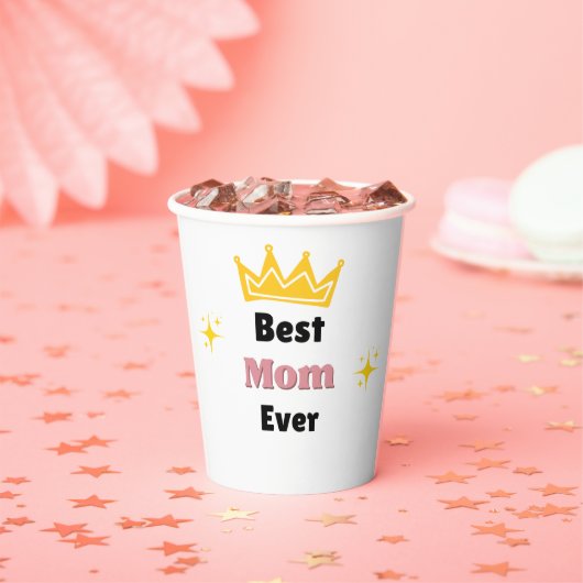 最高の母は常に文字 紙コップ (インサイチュ)