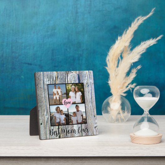 最高の母は常に木製動揺して写真をパーソナライズ フォトプラーク (インサイチュ)