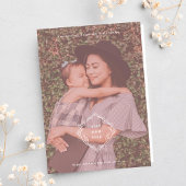 最高の母は感傷的に折り畳まれたホリデーカード シーズンカード