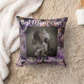 最高の母は抽象芸術紫の石英大理石 クッション (ブランケット)