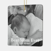 最高の母は未パーソナライズされた来 セラミックオーナメント (左)