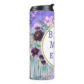 最高の母は紫色の熱タンブラーを印刷した タンブラー (回転左)