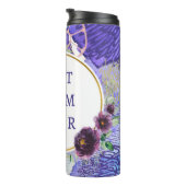 最高の母は紫色の熱タンブラーを印刷した タンブラー (回転右)