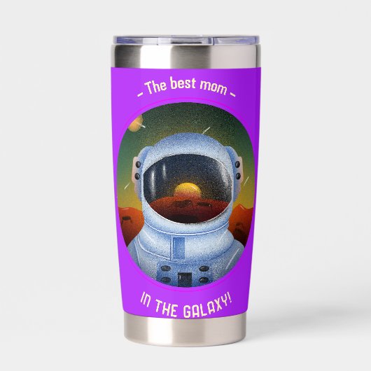 最高の母は銀河系熱タンブラー 保温保冷タンブラー (正面)