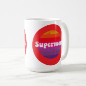 最高の母への母の日 Supermom コーヒーマグカップ (正面右)